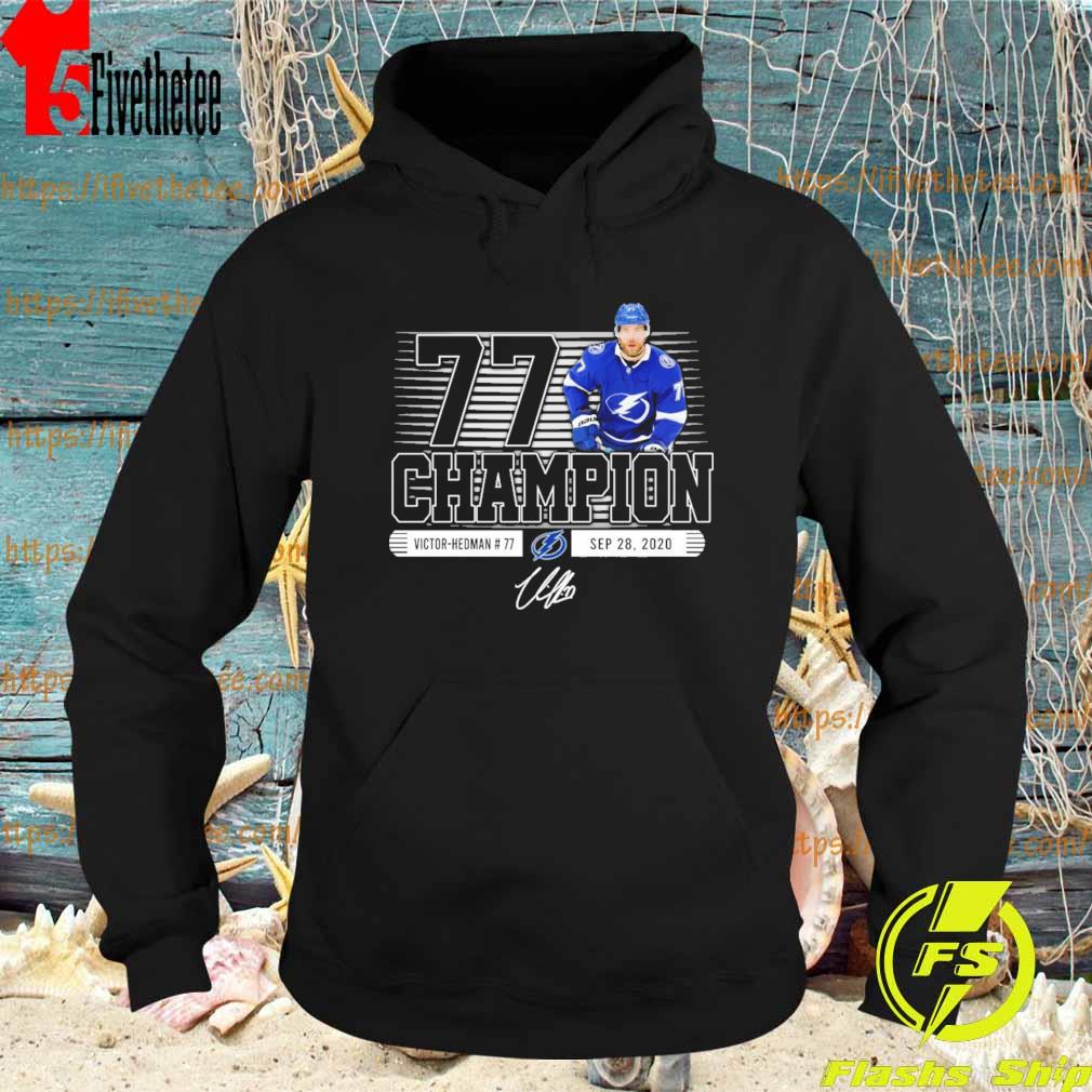 Victor Hedman 77 Tampa Bay Lightning hockey player poster shirt, hoodie,  sweater, long sleeve and tank top