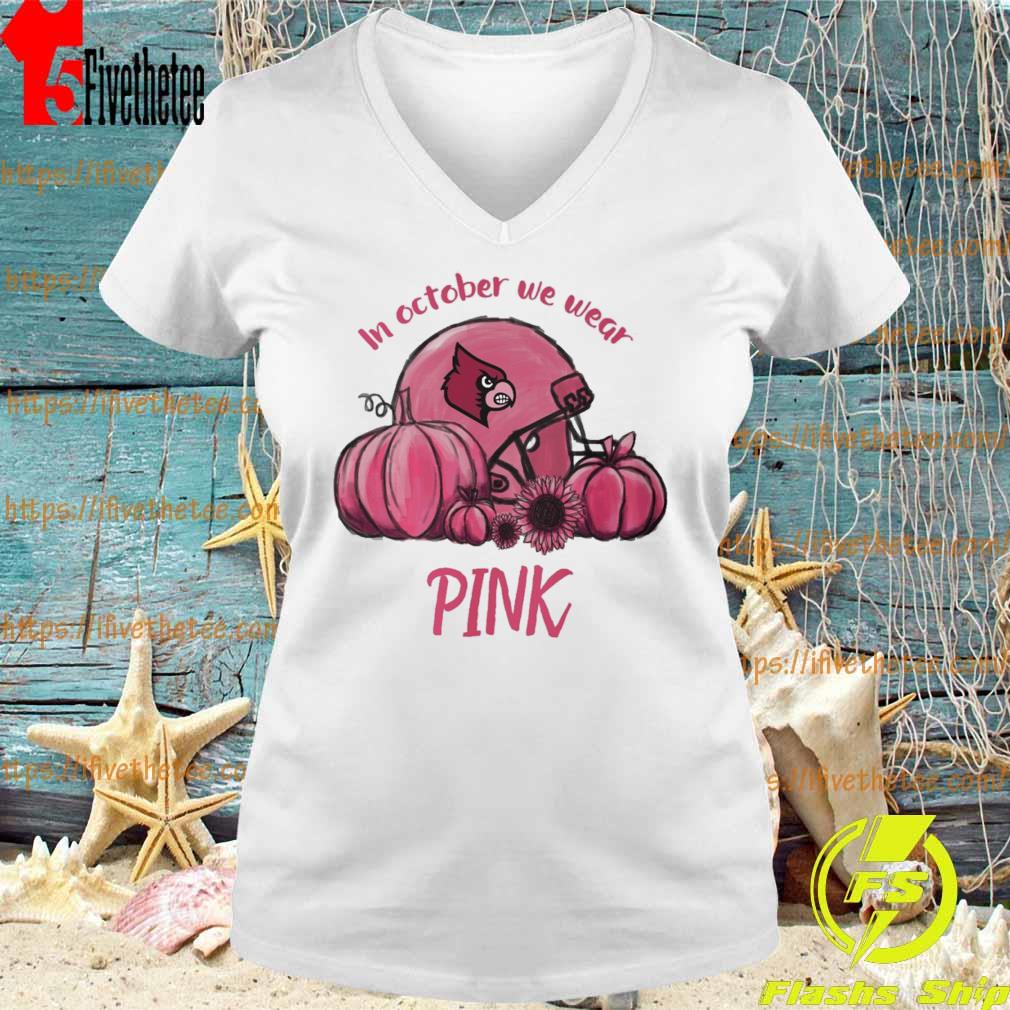 Best st Louis Cardinals Pumpkin Sunflower In October we wear Pink