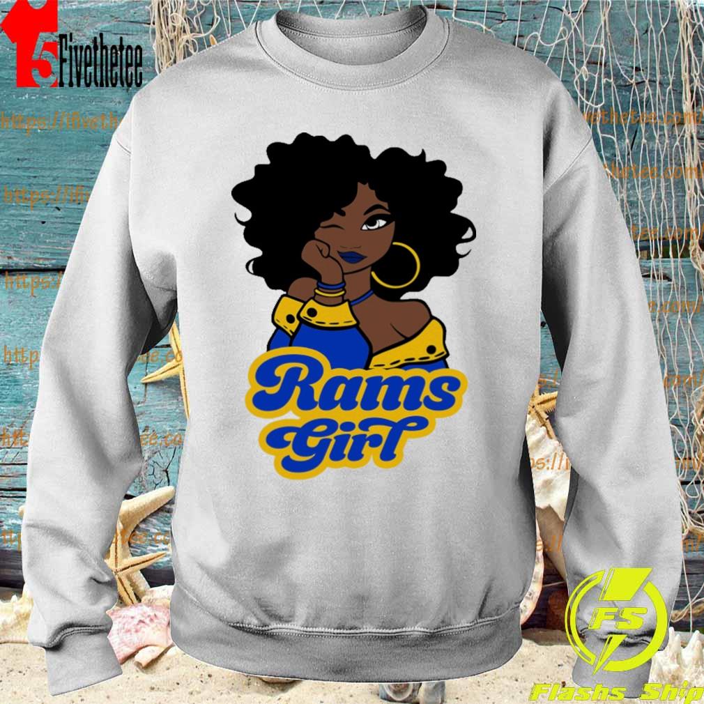 Black Woman Natural Rams Girl shirt, hoodie, sweater, long sleeve and tank  top