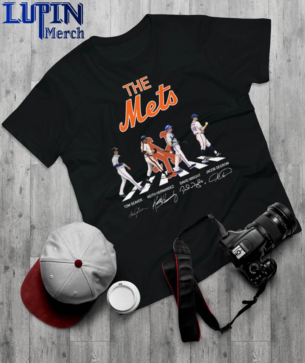 The New York Mets Tom Seaver Keith Hernandez David Wright Jacob Degrom  signatures Abbey Road shirt, hoodie, sweater, long sleeve and tank top