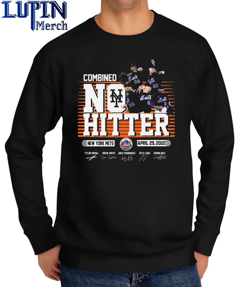 Combined no hitter New York Mets signatures 2022 shirt