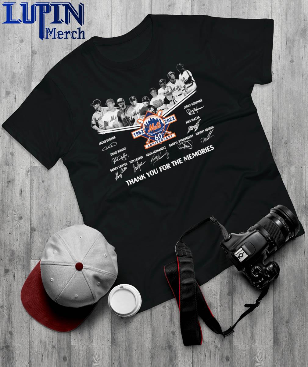 New York Mets 1962-2022 60th anniversary signatures shirt