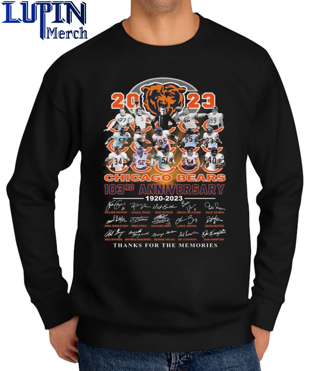 The Chicago Bears 103rd anniversary 1920 2023 thank you for the