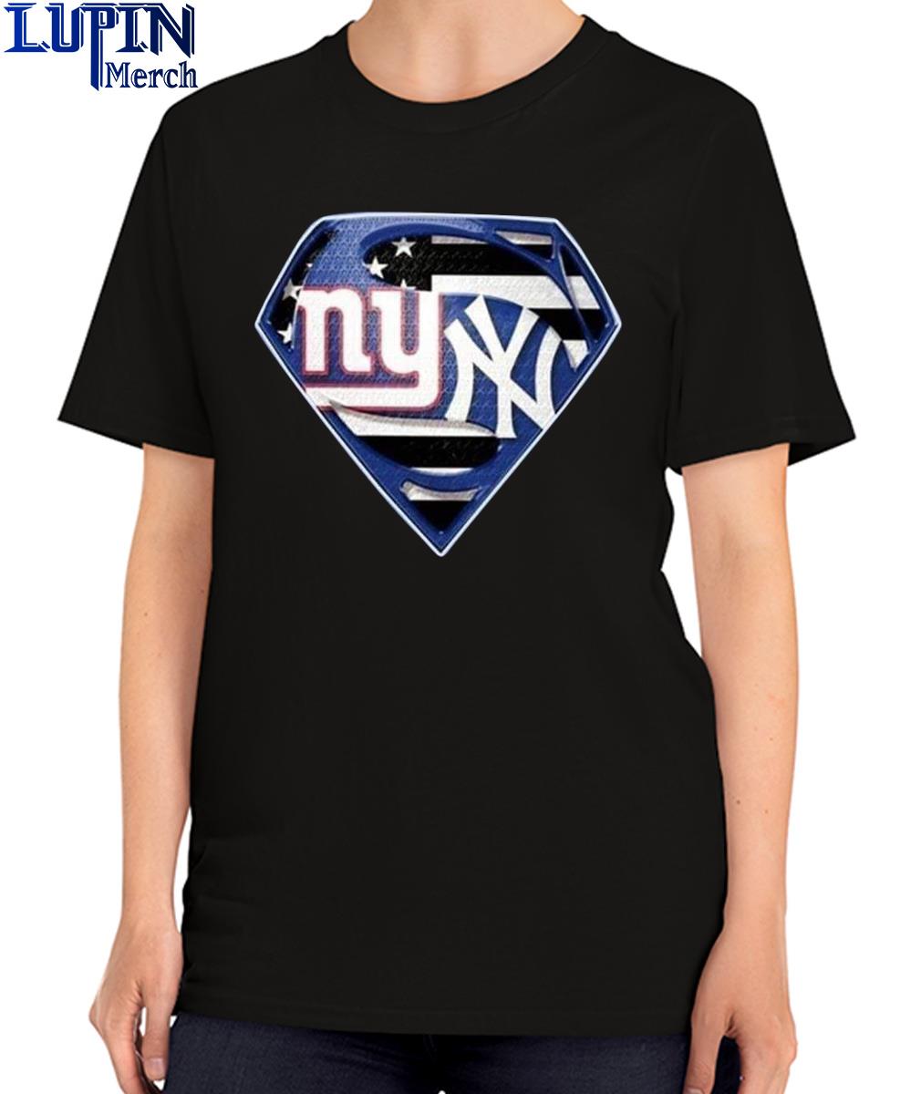 New York Giants vs New York Yankees Superman logo shirt, hoodie