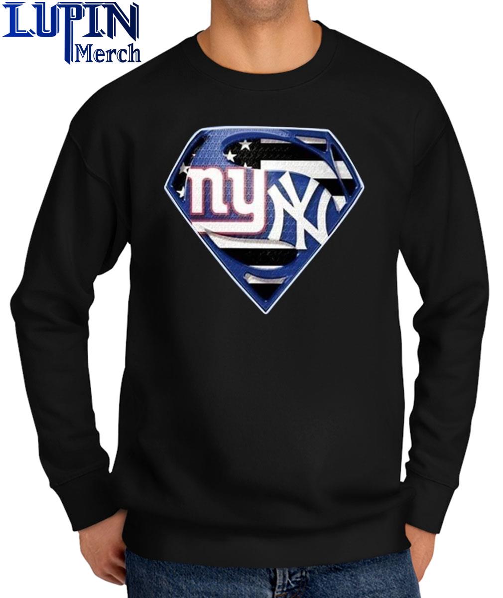New York Giants vs New York Yankees Superman logo shirt, hoodie