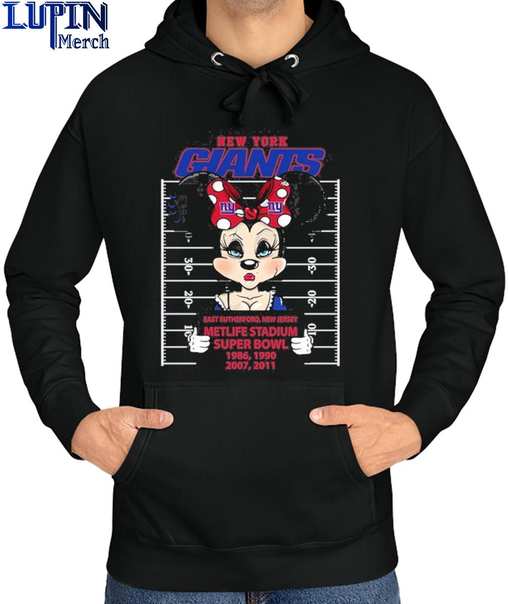 New York Giants Minnie Mouse East Rutherford New Jersey Stadium Super Bowl  1986 2011 Shirt, hoodie, sweater, long sleeve and tank top