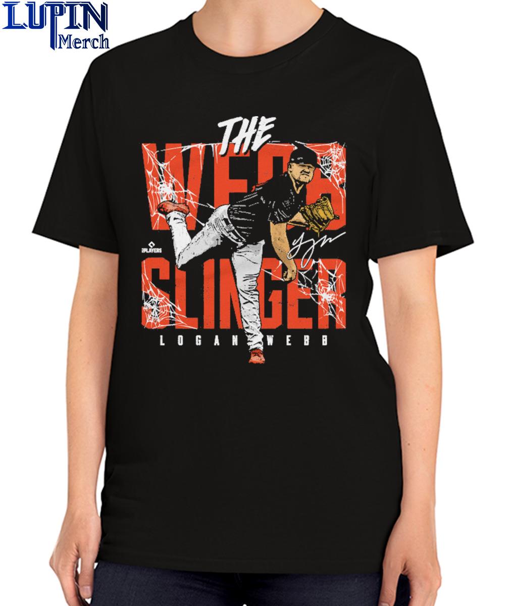 Official Logan Webb San Francisco Webb Slinger signature t-shirt