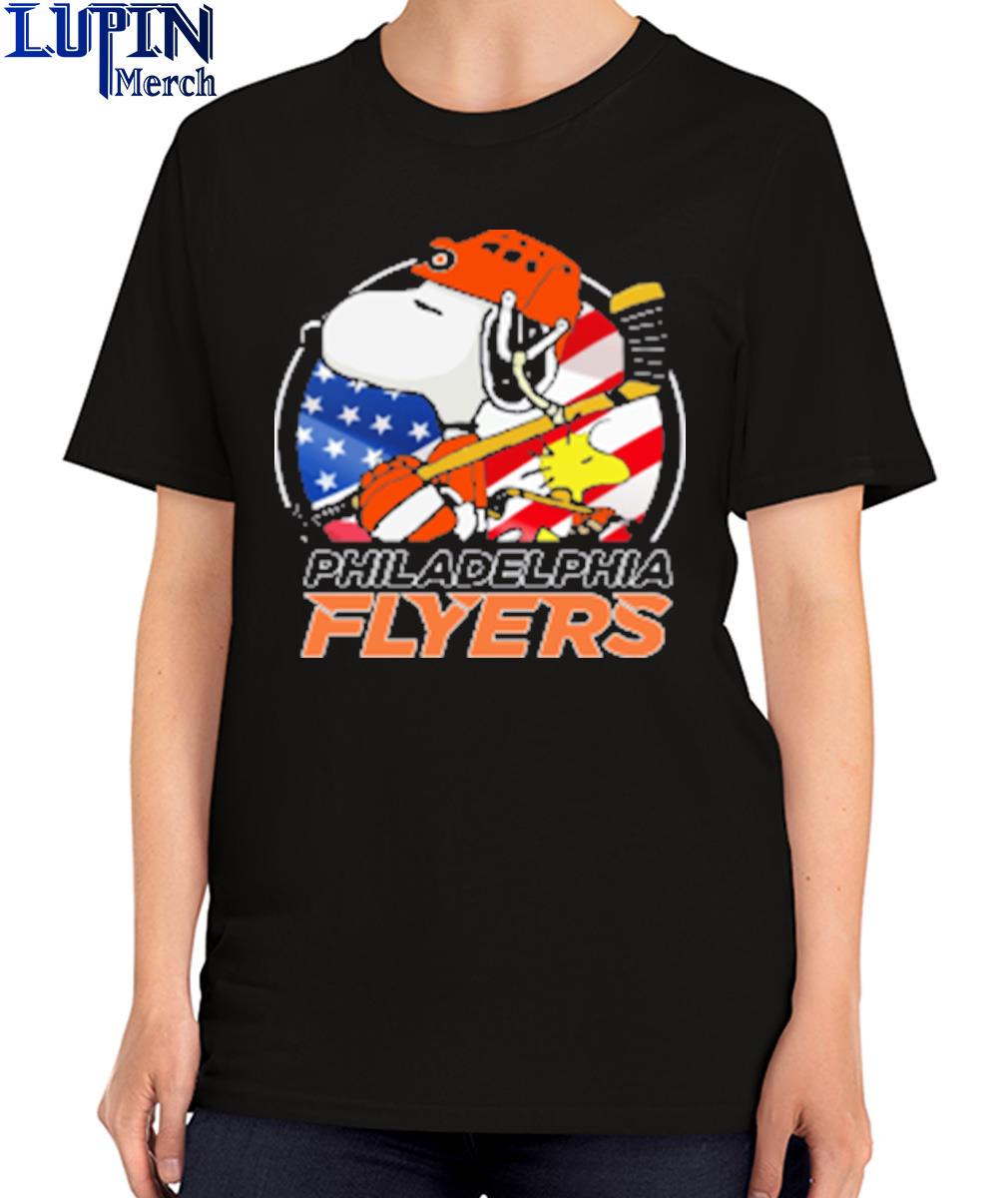 Philadelphia Flyers Ice Hockey Snoopy And Woodstock NHL Long