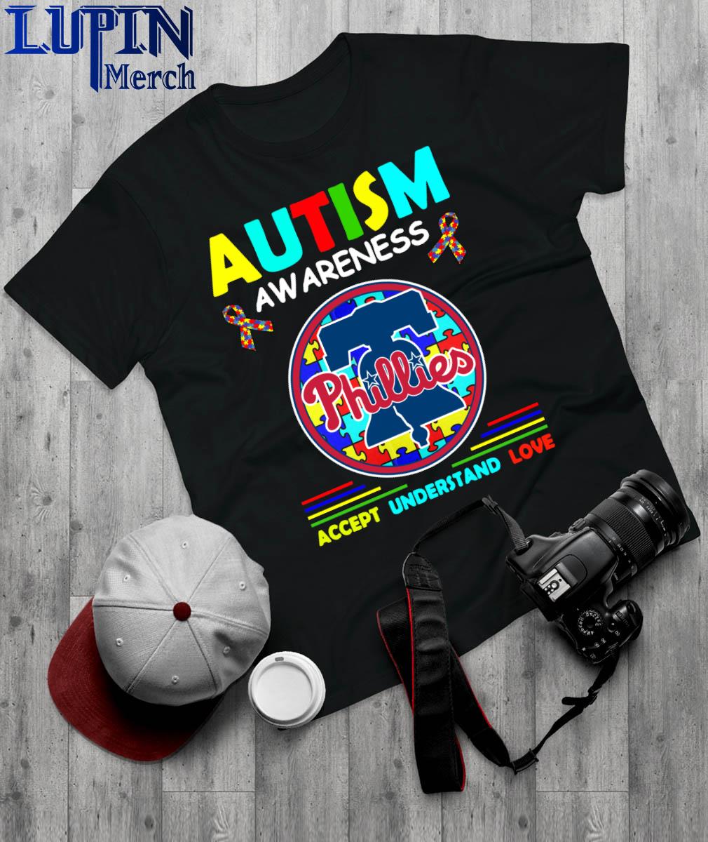 Philadelphia Phillies Autism awareness accept understand love