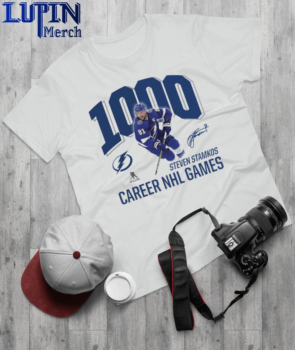 Steven Stamkos Tampa Bay Lightning 1,000 Career Games T-Shirt