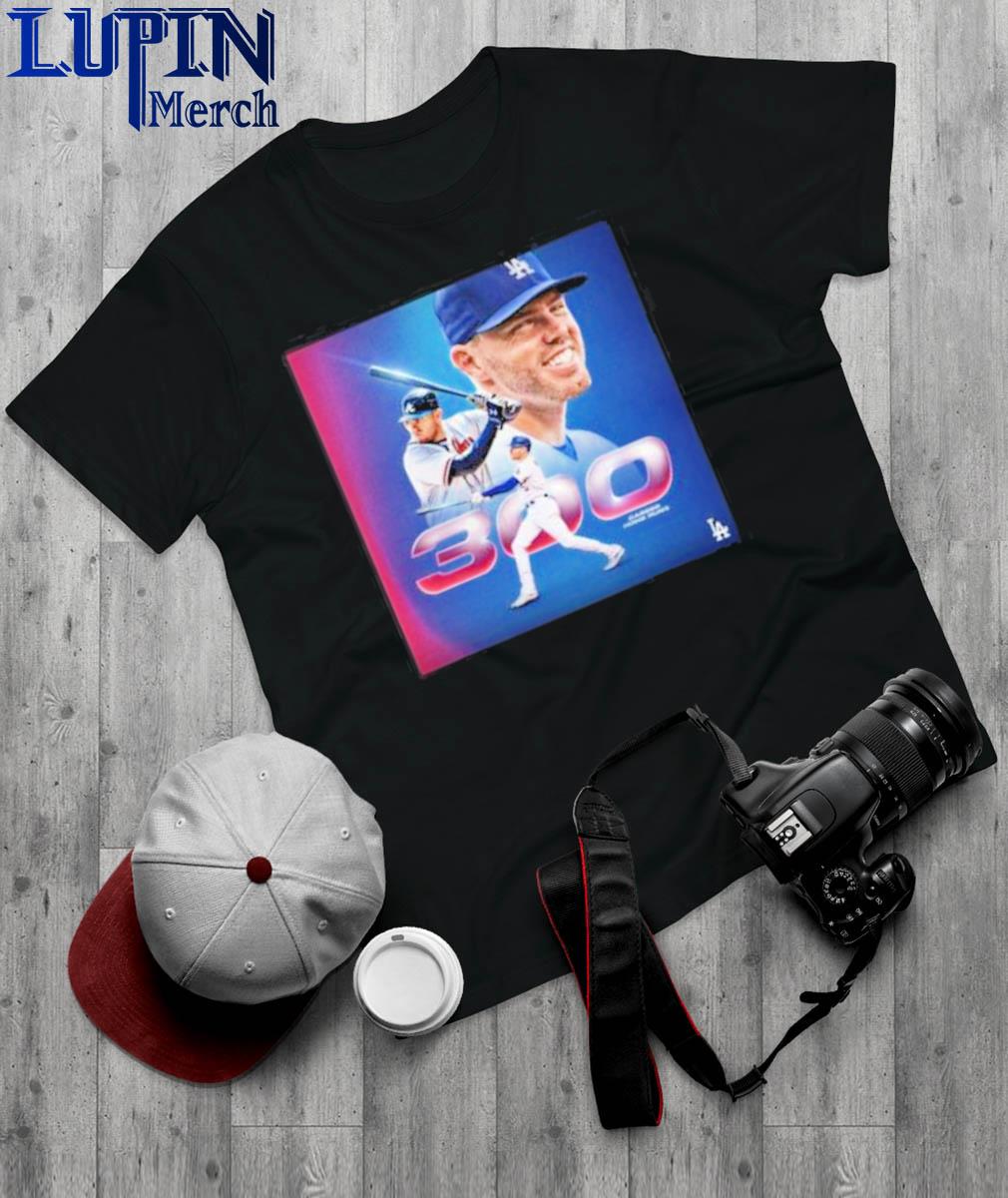 Freddie Freeman Los Angeles Dodgers Fanatics Branded 300 Career Home Runs  T-Shirt
