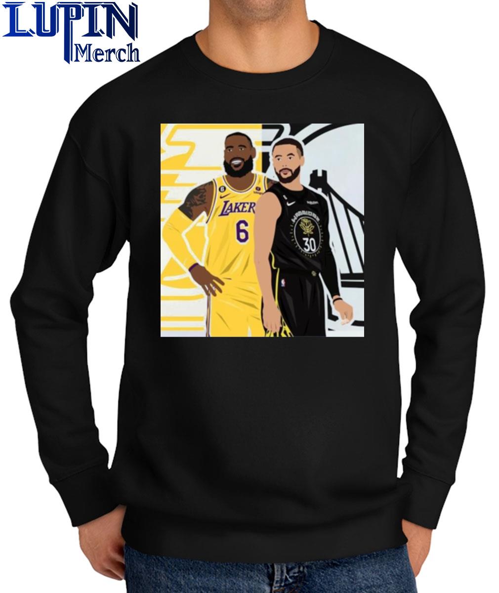 Los Angeles Lakers Vs Golden State Warriors James Lebron Vs Steph Curry  Playoffs 2023 Arshirt