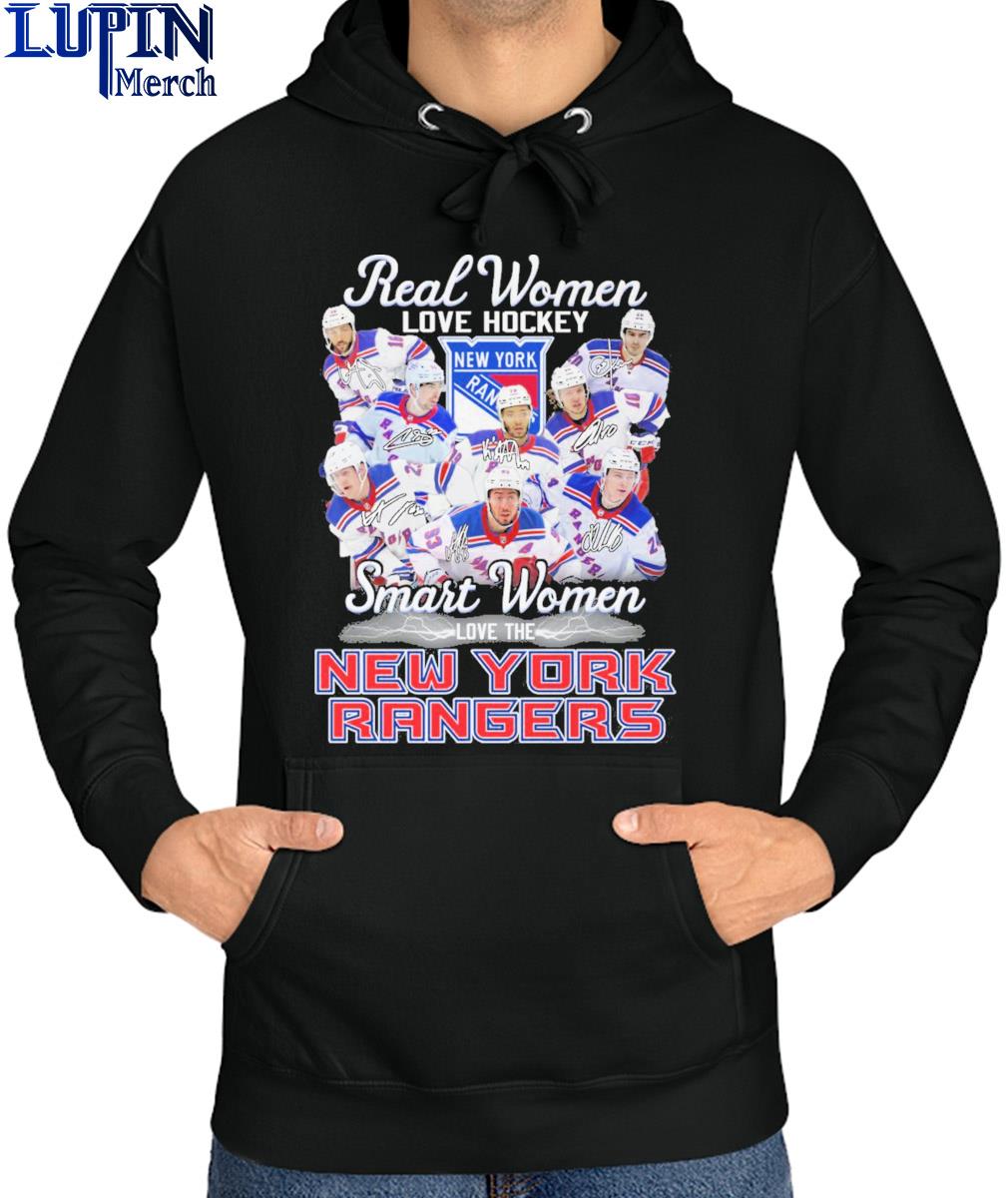 Official real women love hockey smart women love the new york rangers  shirt, hoodie, sweater, long sleeve and tank top