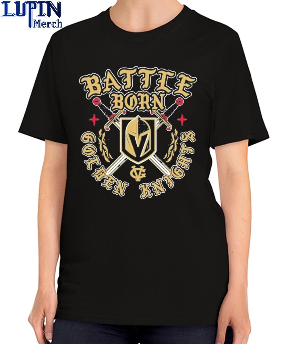 Official Vegas Golden Knights Men's Battle Born Swords shirt