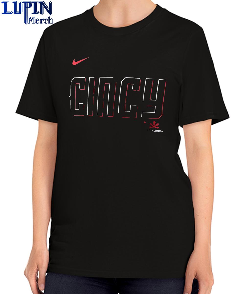 Women's Cincinnati Reds Nike Black 2023 City Connect Wordmark