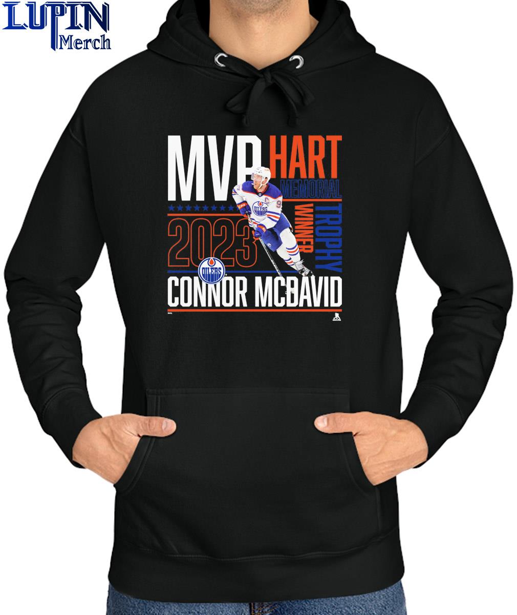 Connor McDavid Edmonton Oilers MVP hart memorial trophy winner 2023 T-shirt,  hoodie, sweater, long sleeve and tank top