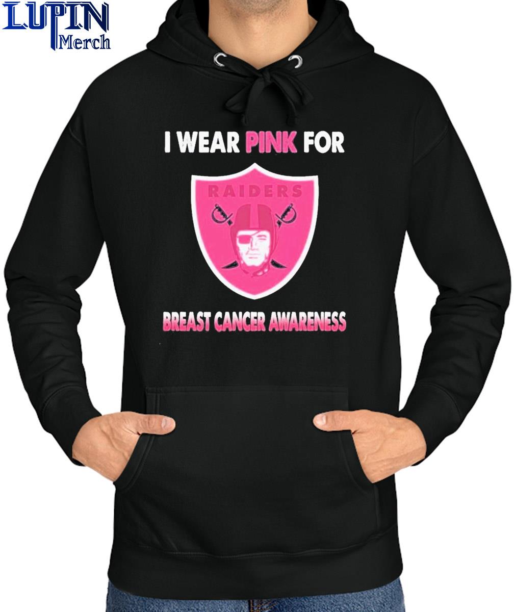 Las Vegas Raiders I Wear Pink For Breast Cancer Awareness Shirt, hoodie,  sweater, long sleeve and tank top