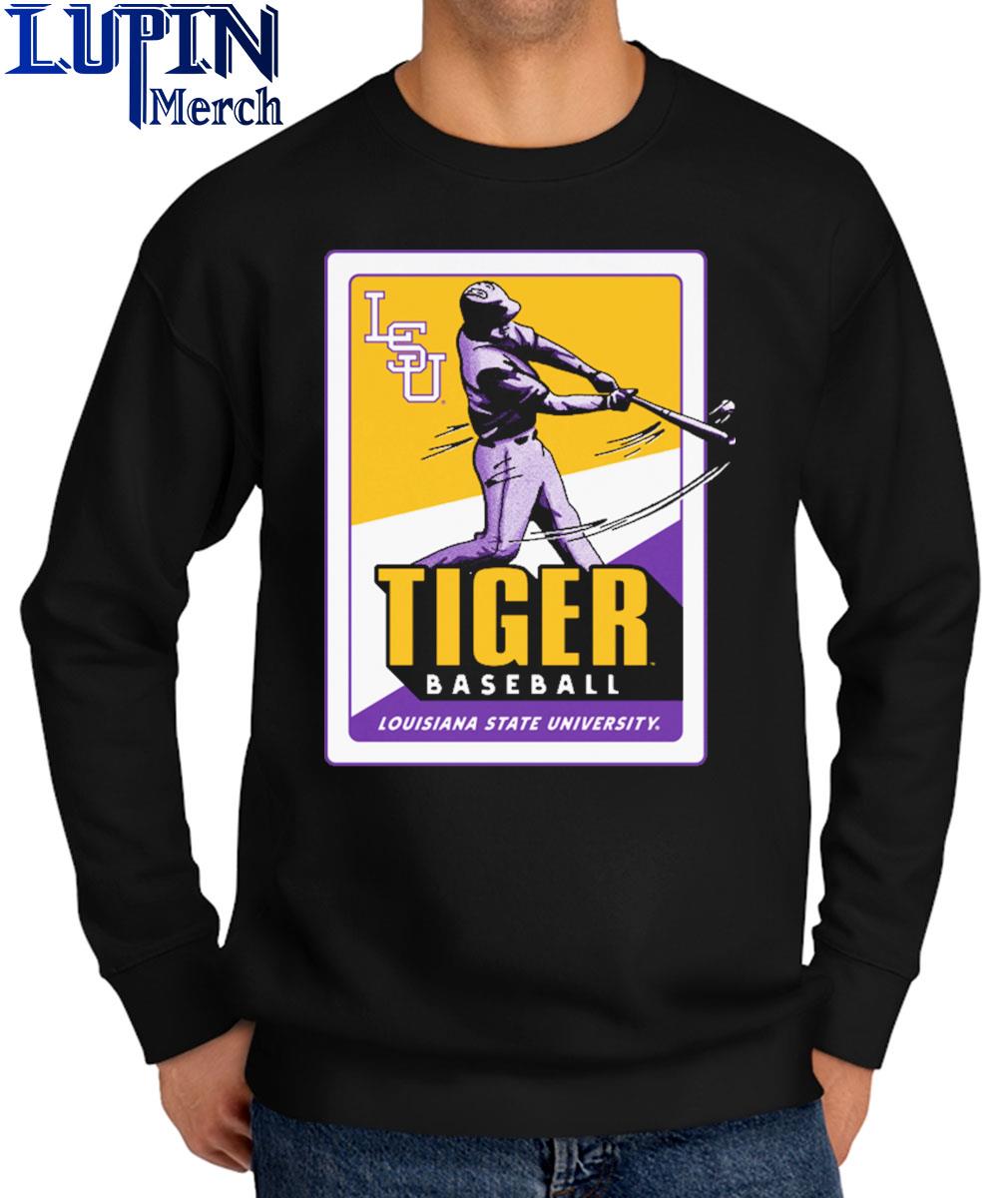 Lsu Tiger Baseball Card Pocket T-shirt, hoodie, sweater, long