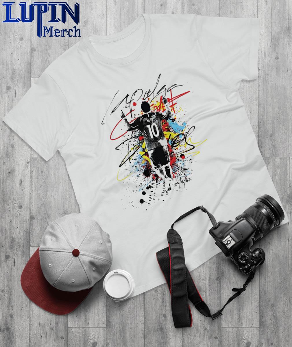 Messi La Pulga Paint Shirt, hoodie, sweater, long sleeve and tank top