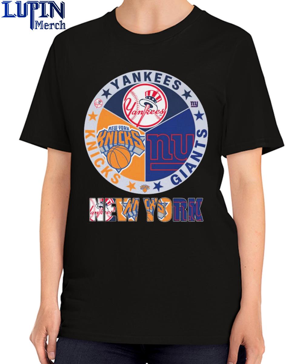 Official New york sport team ny yankees ny knicks and ny giants T-shirt,  hoodie, tank top, sweater and long sleeve t-shirt