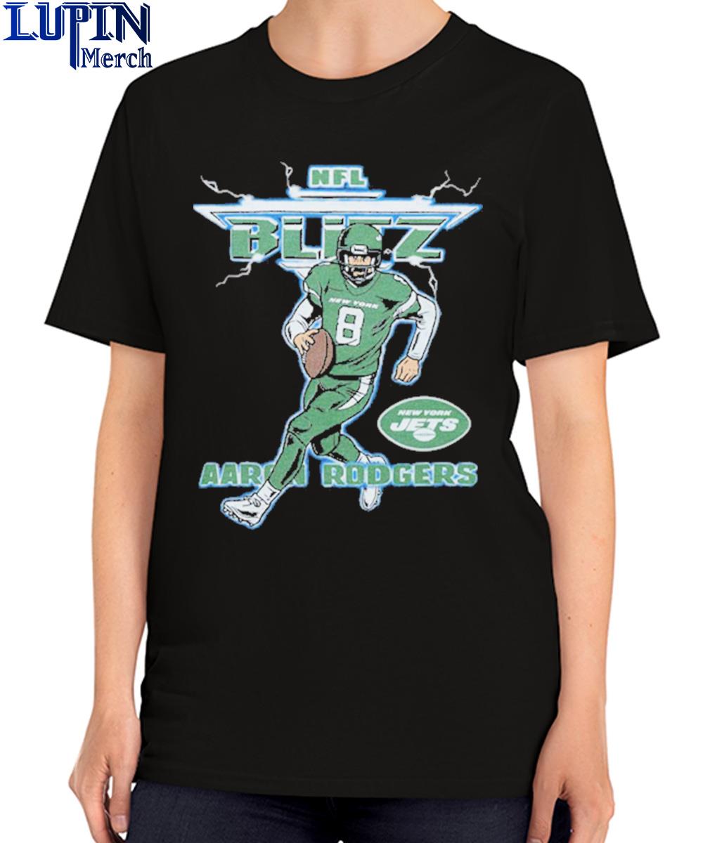 Aaron Rodgers New York Jets NFL Blitz lightning shirt, hoodie