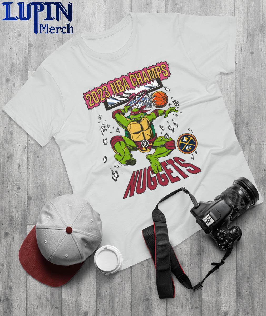 Denver Nuggets Unisex 2023 Nba Finals Champions Nba X Tmnt Shirt