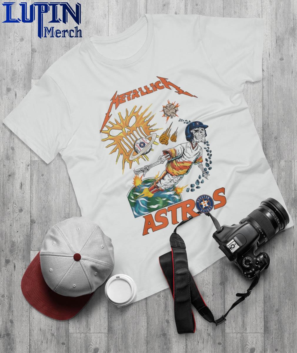 Metallica Houston Astros Space vintage shirt, hoodie, sweater