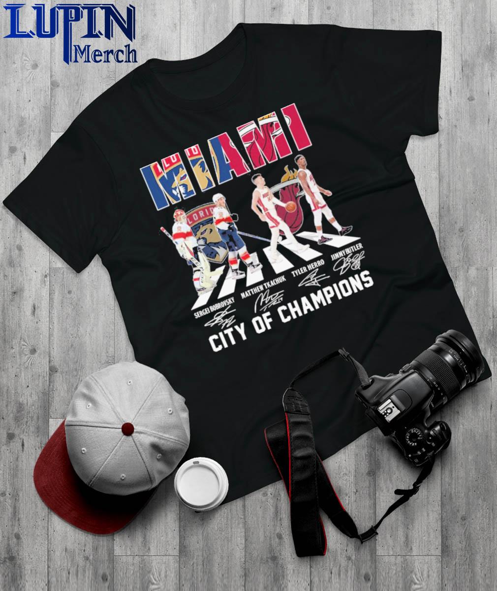 Official Miami Heat Florida Panthers City Of Champion Abbey Road