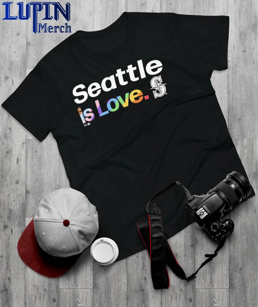 Seattle mariners pride logo shirt, hoodie, sweater, long sleeve