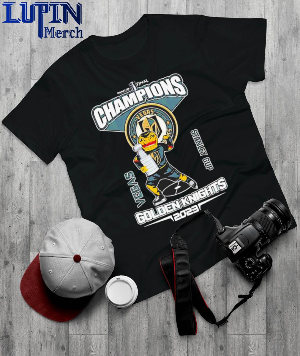Official Vegas Golden Knights 2023 Stanley Cup Champions Logo T-Shirt