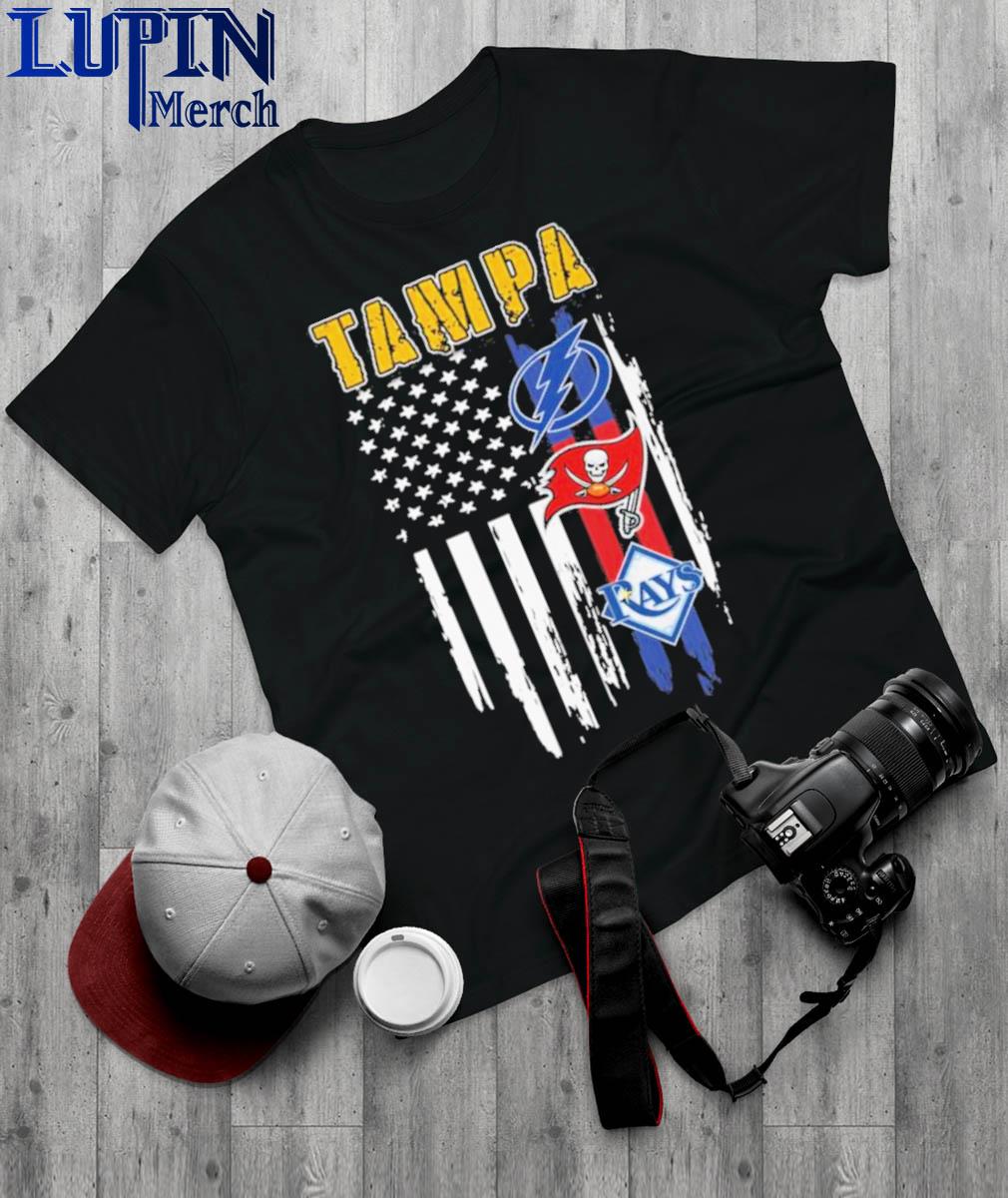 Tampa Bay Buccaneers Tampa Bay Lightning Tampa Bay Rays logo shirt