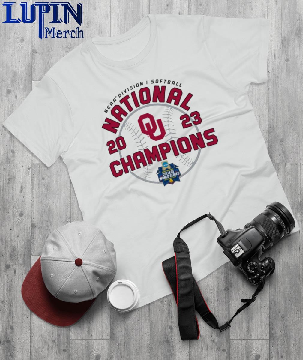 Women's Champion White Oklahoma Sooners 2023 NCAA Softball Women's College World  Series Champions Locker Room T-Shirt