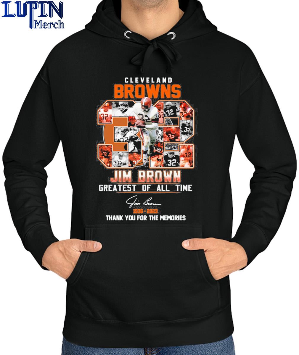 Jim Brown 32 Cleveland Browns Greatest of all time 1936 2023 Thank