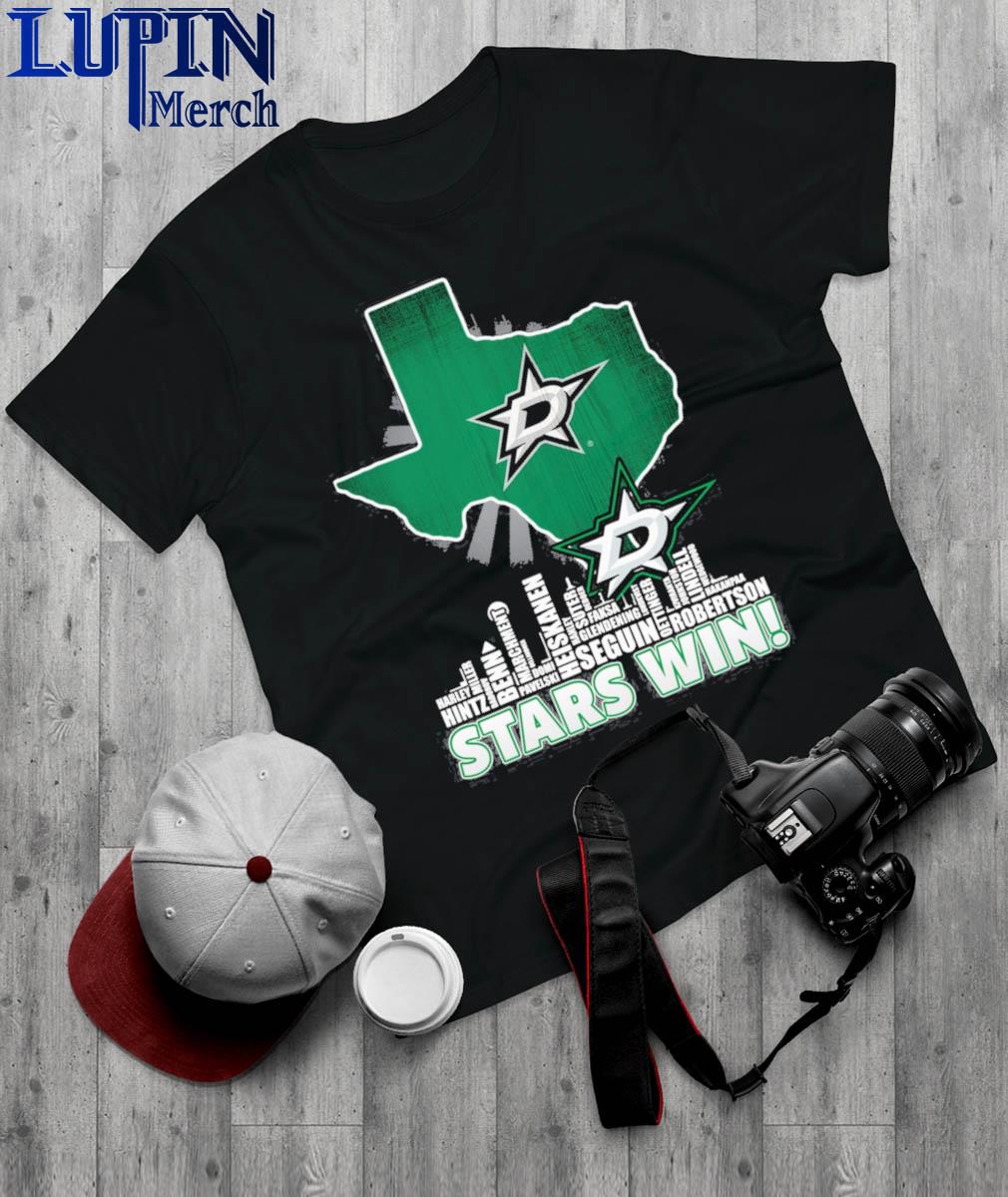 Dallas Stars city skyline players names Stars Win 2023 Logo shirt