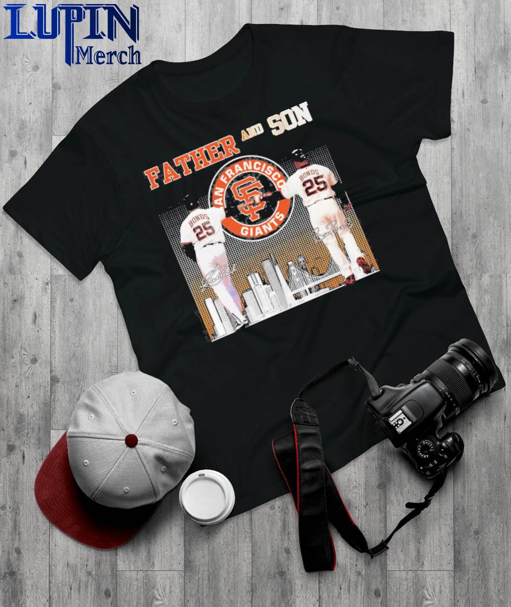 Official Product father And Son San Francisco Giants Bonds T Shirt