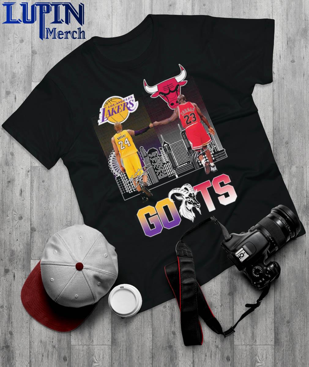 Los Angeles Lakers Kobe Bryant And Chicago Bulls Michael Jordan GOATs T  Shirt, hoodie, sweater, long sleeve and tank top