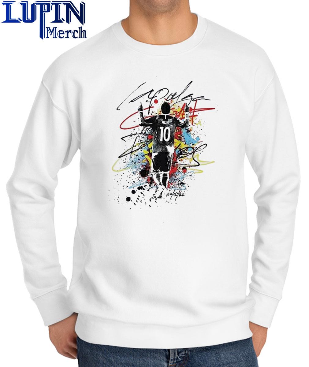 Messi La Pulga Paint Shirt, hoodie, sweater, long sleeve and tank top