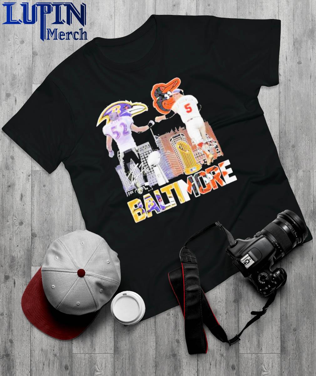 Official Baltimore ravens and baltimore orioles logo T-shirt