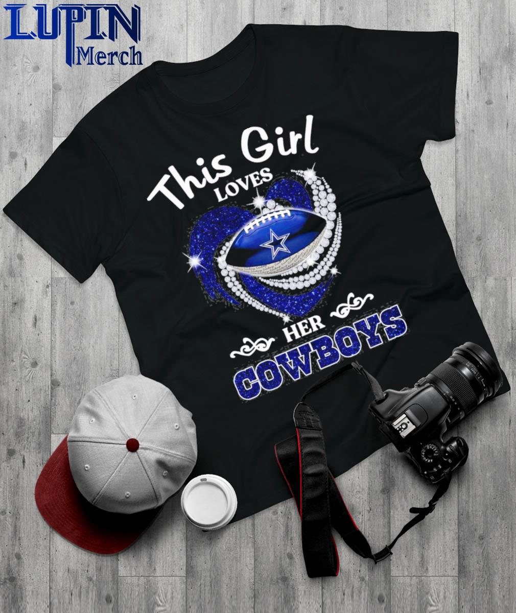 This Girl Loves Her Cowboys Long Sleeve T-Shirt