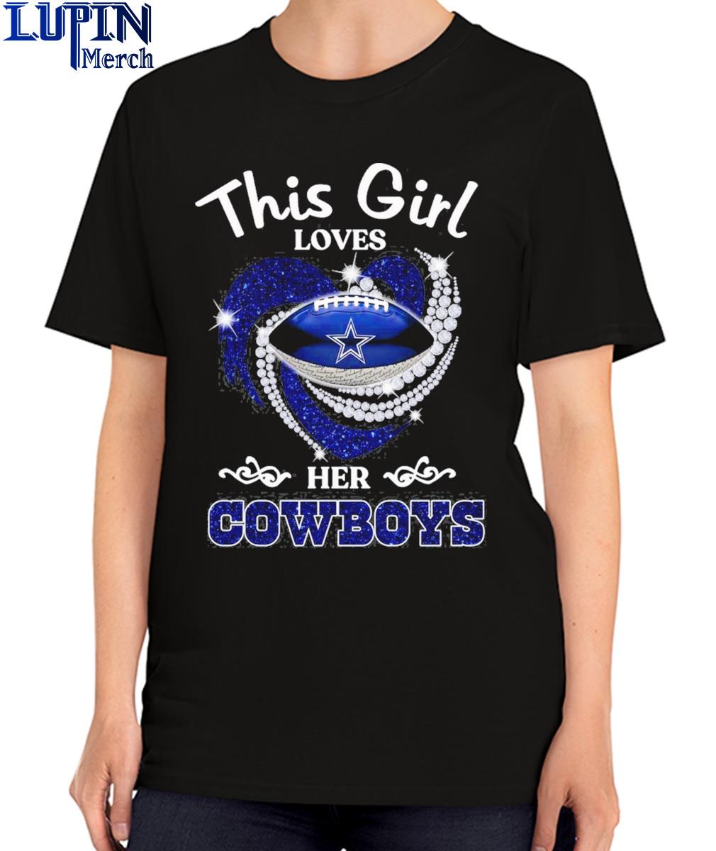 Official dallas Cowboys this girl loves her T-shirt, hoodie, tank