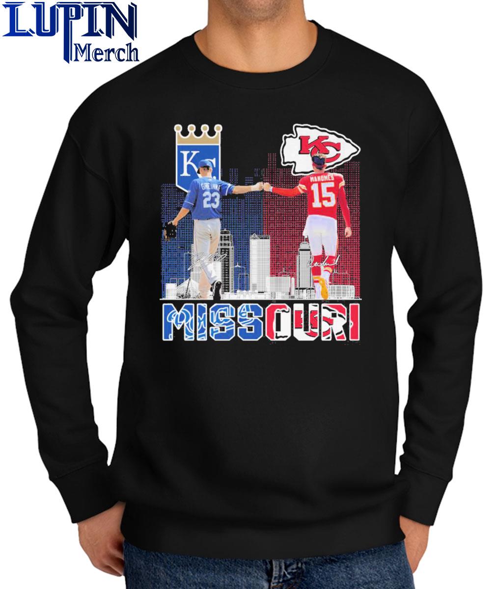 Missouri Kansas City Chief Patrick Mahomes And Royals Greinke T Shirt,  hoodie, sweater and long sleeve