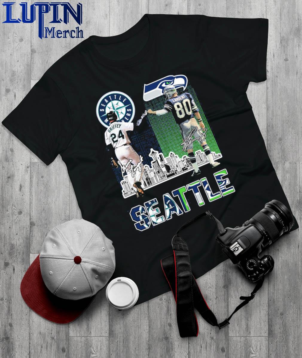 Seatle Mariners Griffey And Seahawks Largent City Champion T Shirt