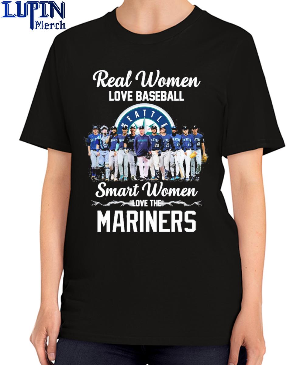 Official never Underestimate A Woman Who Understands Baseball And Loves Mariners  T Shirt, hoodie, sweater, long sleeve and tank top