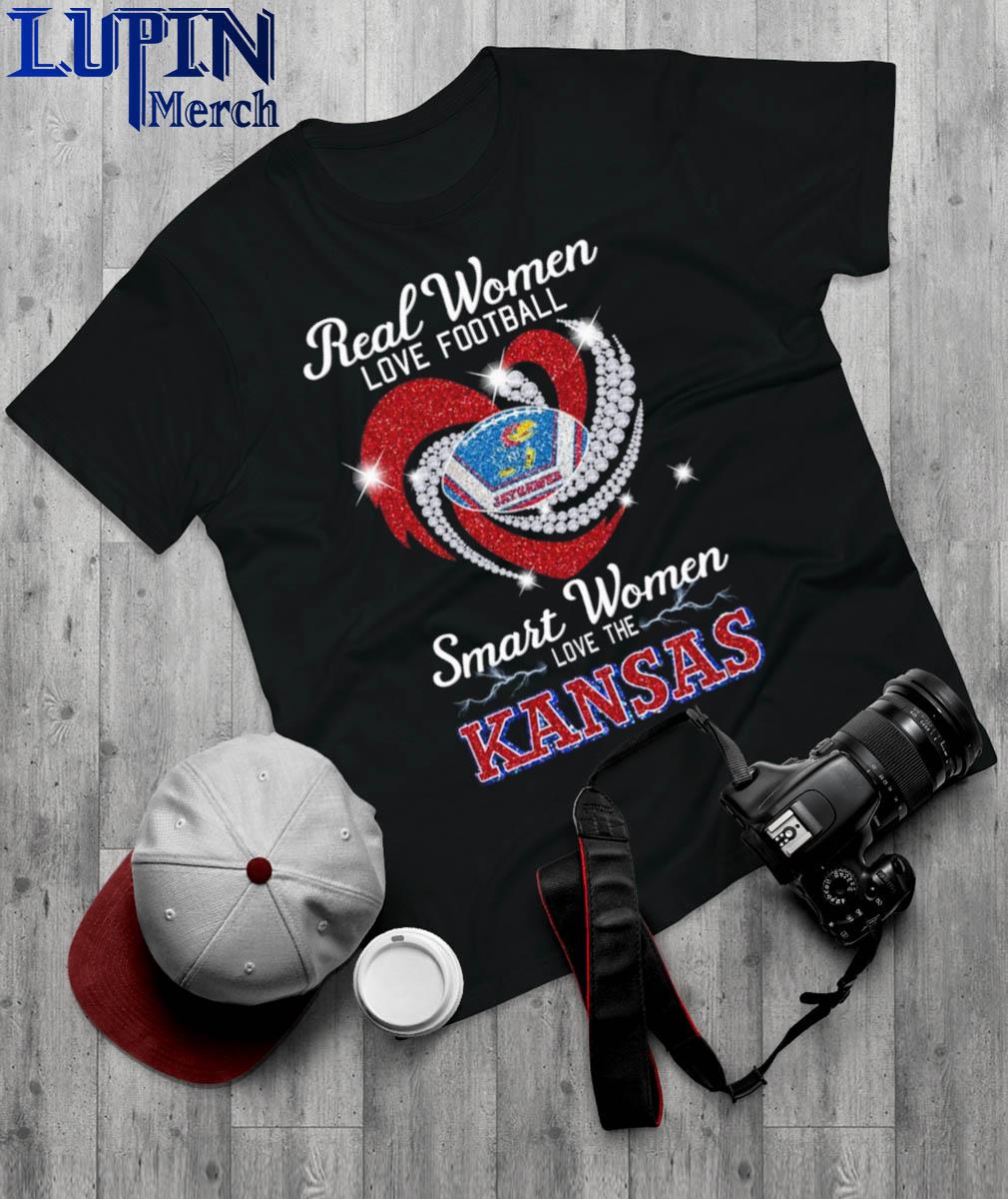 Heart Diamond Real Women Love Baseball Smart Women Love The Kansas