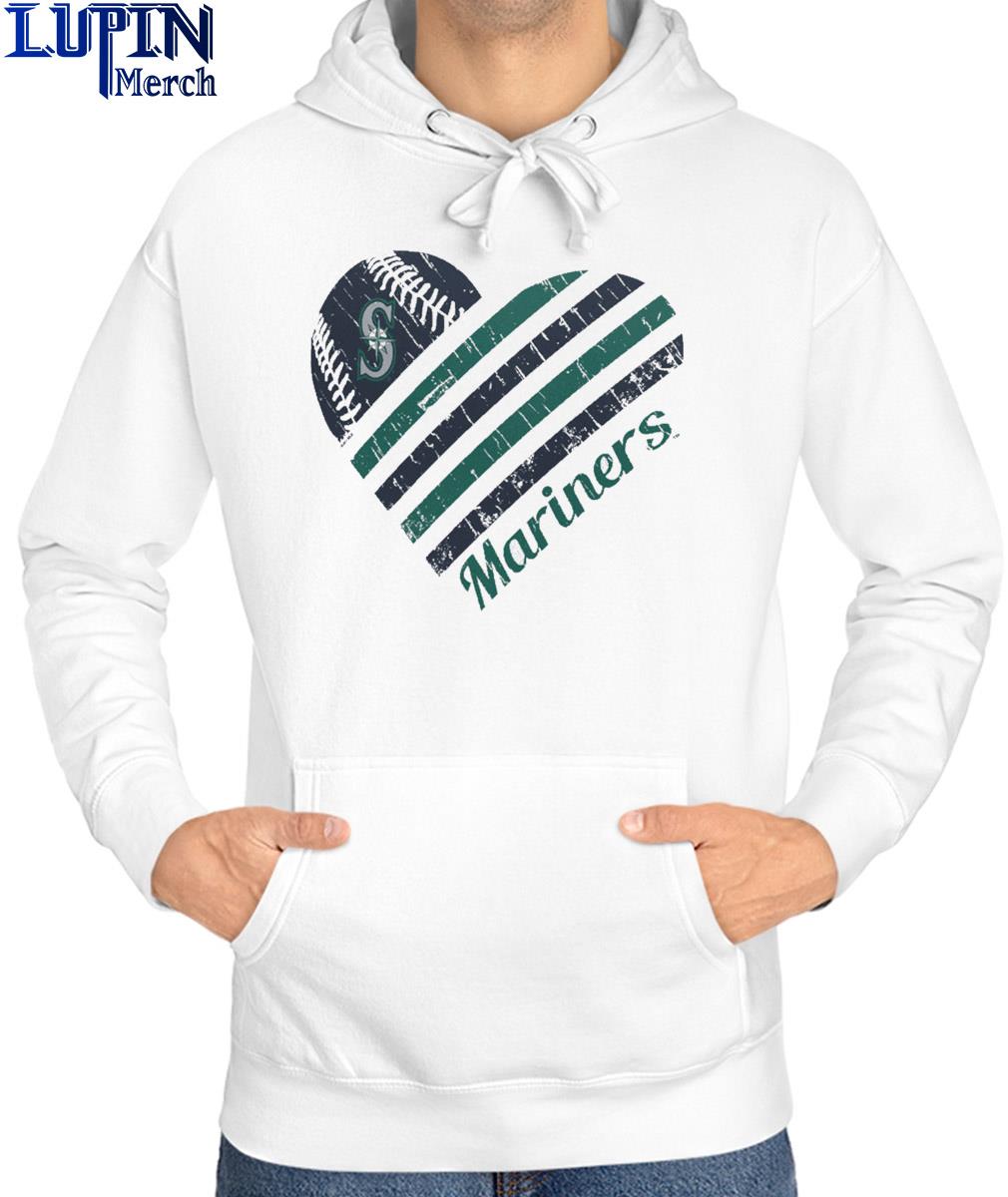 Seattle Mariners G-III 4Her by Carl Banks White Heart T-Shirt, hoodie,  sweater, long sleeve and tank top