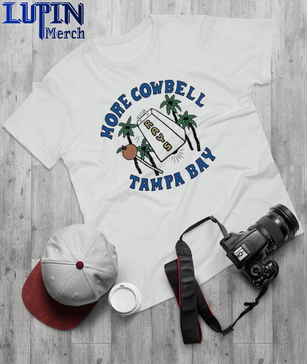 Original tampa Bay Rays Homage Doddle Collection More Cowbell T-Shirt