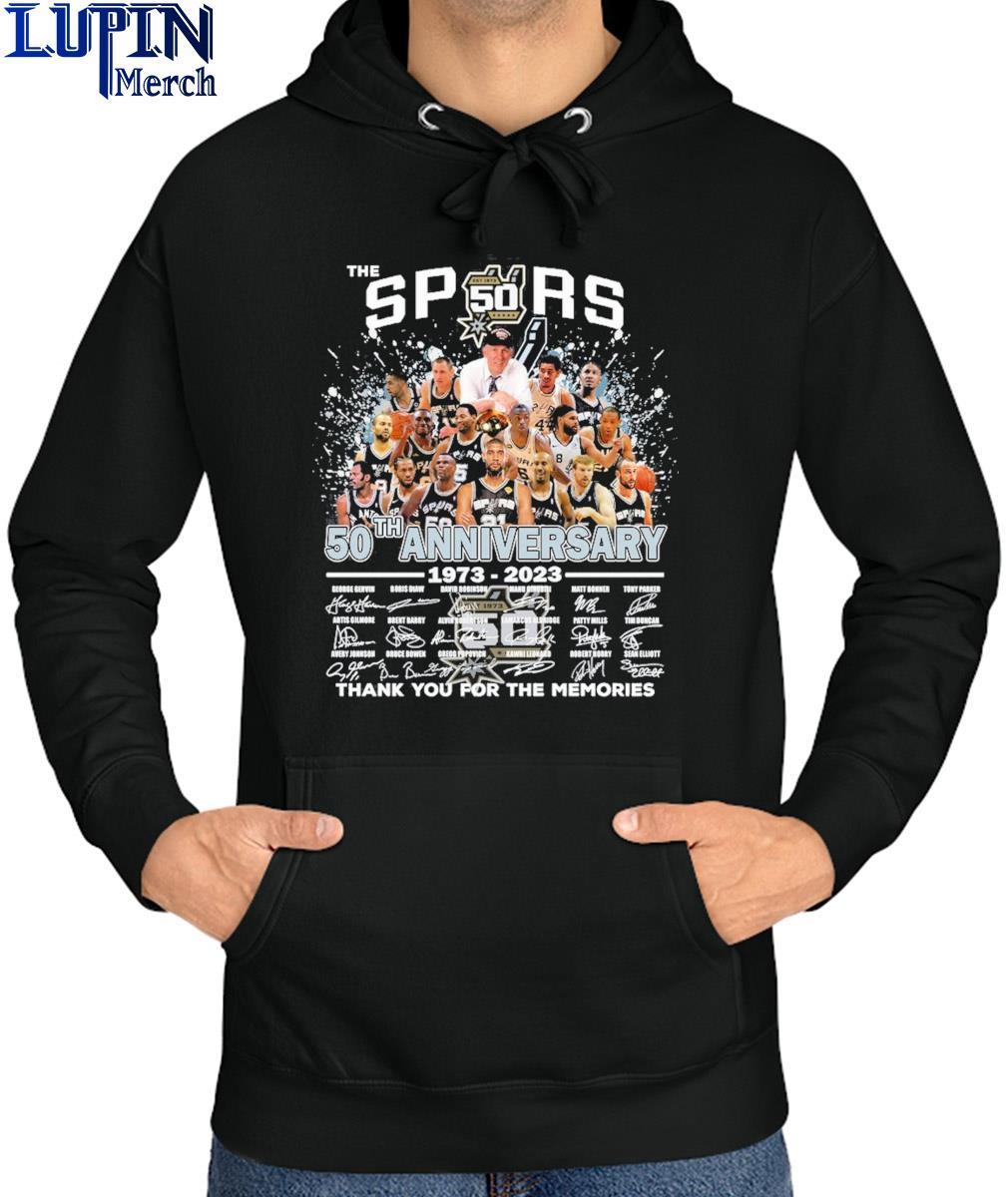 The San Antonio Spurs 50th anniversary 1973 2023 thank you for the