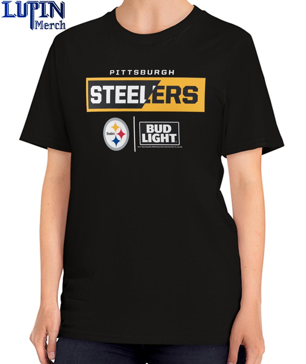 Bud Light Pittsburgh Steelers T-Shirt – Shop Beer Gear