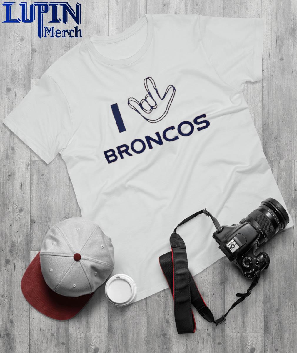 Denver Broncos Homage The NFL ASL Collection by Love Sign Tri-Blend T-Shirt