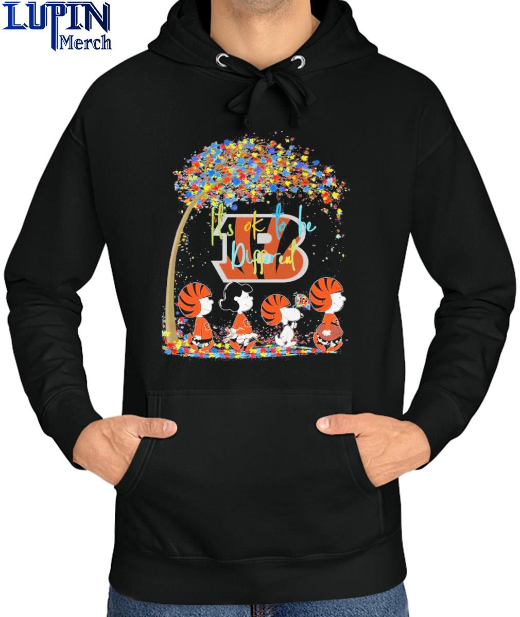 Official Cincinnati Bengals NFL Peanut Characters It's Ok To Be Different  Shirt, hoodie, sweater, long sleeve and tank top